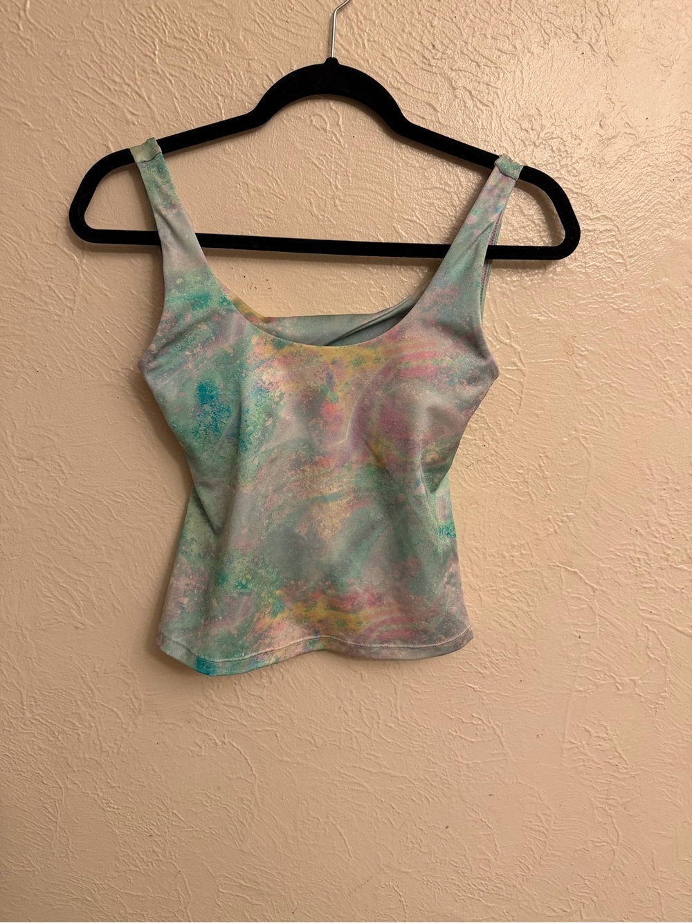 Fabletics Pastel Tie-Dye Scoop Neck Tank - Mint, Pink, Yellow